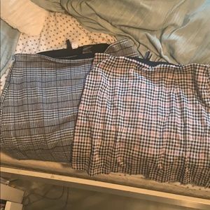 checkered vintage mini skirt bundle!!